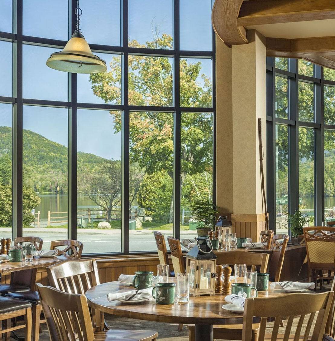high peaks resort restaurant inside of hotel