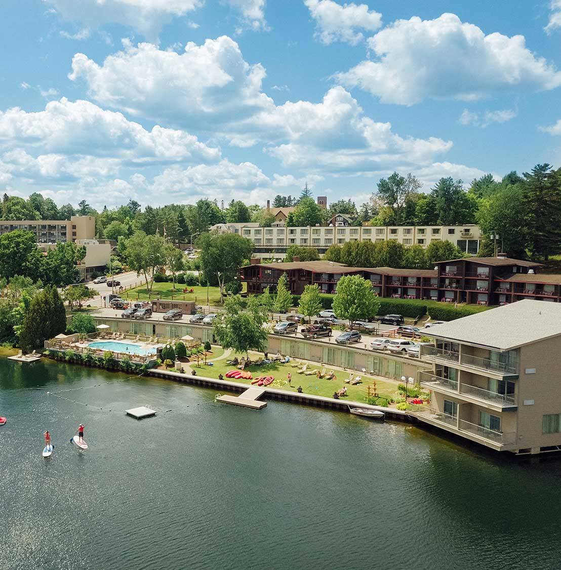 high peaks resort aerial view
