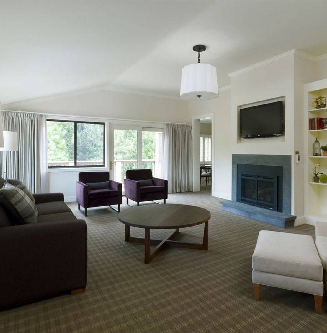 inside of the rooms at topnotch resort