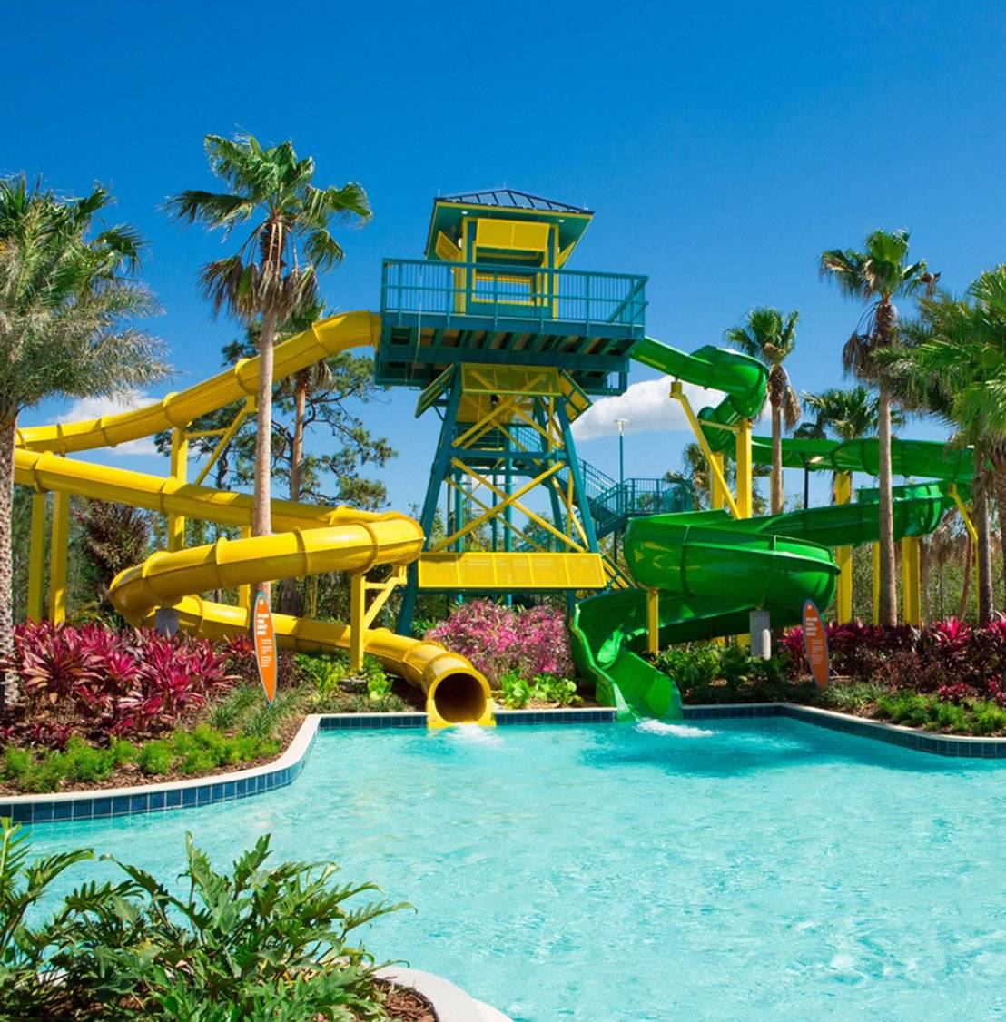 water slides in the grove resort & water park