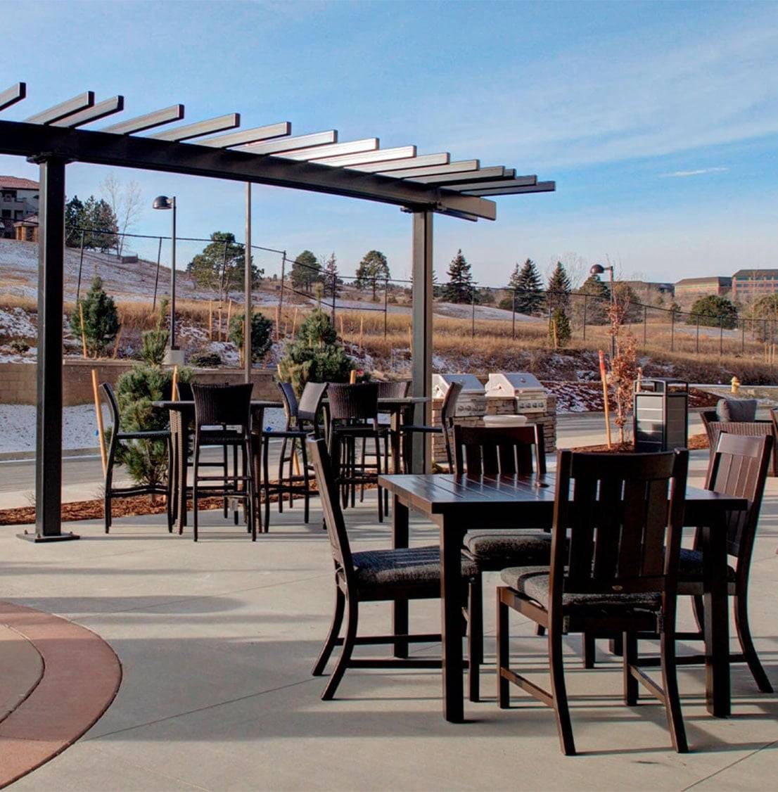 outdoor patio at Fairfield Inn & Suites by Marriott Boulder Broomfield/Interlocken