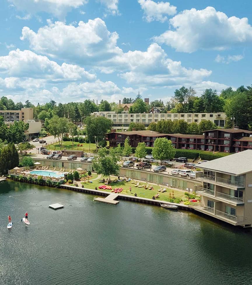 high peaks resort aerial view