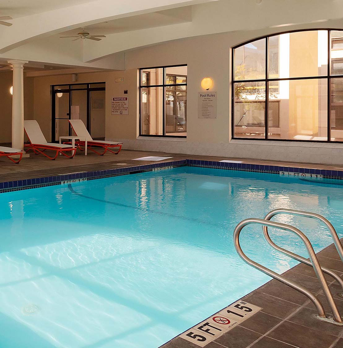 indoor pool at Holiday Inn Dedham